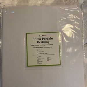 Llbean queen fitted sheet